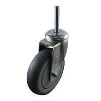 Easyroll 125mm Grey Rubber G6 Series Castors 130kg 1PC