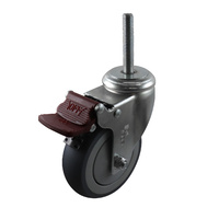 Easyroll 100mm Grey Rubber G6 Series Castors 120kg 1PC