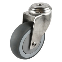 Easyroll 75mm Grey Rubber G7 Series Castors 80kg 1PC