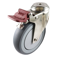 Easyroll 100mm Grey Rubber G7 Series Castors 100kg 1PC