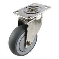 Easyroll 100mm Grey Rubber G7 Series Castors 100kg 1PC