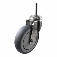 Easyroll 125mm Grey Rubber G7 Series Castors 100kg 1PC