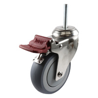 Easyroll 100mm Grey Rubber G7 Series Castors 100kg 1PC