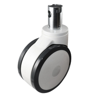 Easyroll 125mm Urethane Directional + Total Lock Short Stem Castors PT Series 120kg 1PC