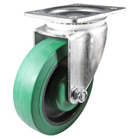 Easyroll 125mm Green Reflex Rubber I3 Series Castors 200kg 1PC