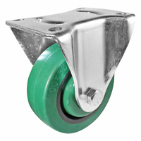 Easyroll 100mm Green Reflex Rubber I3 Series Castors 170kg 1PC