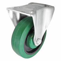 Easyroll 125mm Green Reflex Rubber I3 Series Castors 200kg 1PC