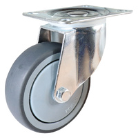 Easyroll 100mm Grey Rubber I4 Series Castors 100kg 1PC