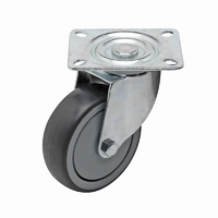 Easyroll 125mm Grey Rubber I4 Series Castors 100kg 1PC