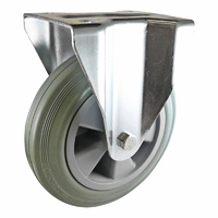 Easyroll 200mm Grey Rubber I4 Series Castors 200kg 1PC