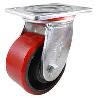 Easyroll 100mm Urethane on Cast Iron J2 Series Castors 320kg 1PC