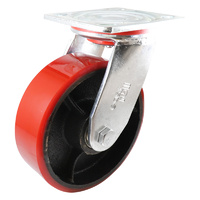 Easyroll 150mm Urethane on Cast Iron J2 Series Castors 410kg 1PC