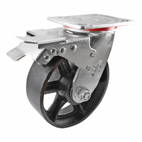 Easyroll 150mm Cast Iron J2 Series Castors 410kg 1PC