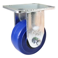 Easyroll 100mm Blue Elastic Rubber J2 Series Castors 200kg 1PC