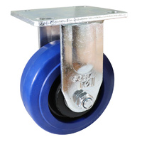 Easyroll 125mm Blue Elastic Rubber J2 Series Castors 240kg 1PC