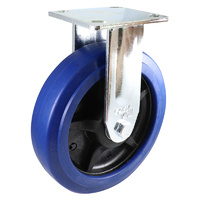 Easyroll 200mm Blue Elastic Rubber J2 Series Castors 400kg 1PC