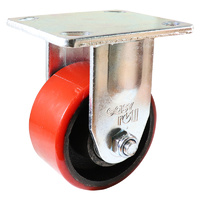 Easyroll 100mm Urethane on Cast Iron J2 Series Castors 320kg 1PC