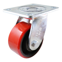 Easyroll 100mm Urethane on Cast Iron J3 Series Castors 320kg 1PC