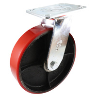 Easyroll 200mm Urethane on Cast Iron J3 Series Castors 600kg 1PC