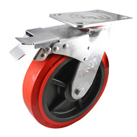 Easyroll 200mm Urethane J3 Series Castors 400kg 1PC