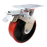 Easyroll 150mm Urethane on Cast Iron J3 Series Castors 410kg 1PC