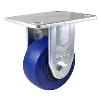 Easyroll 100mm Blue Elastic Rubber J3 Series Castors 200kg 1PC