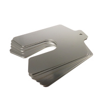Precision Brand Slotted Shim 2x2Inchx0.001Inch 5/8Inch 300 Stainless Steel 20PCS