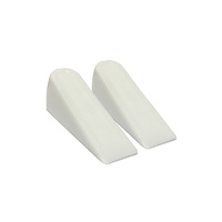 Adoored Plastic Door Wedge 32mm(H) Plastic WHT 4PC
