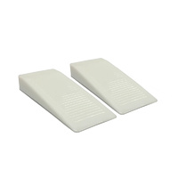 Adoored Plastic Door Wedge 13mm(H) Plastic WHT 4PC