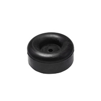 Adoored Round Rubber Door Stop 63mm(D) BLK 1PC