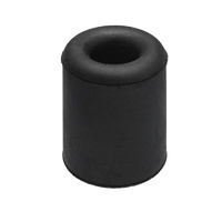 Adoored Round Rubber Door Stop 43mm(H) BLK 1PC