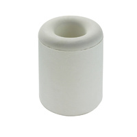 Adoored Round Rubber Door Stop 43mm(H) WHT 1PC