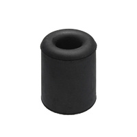 Adoored Round Rubber Door Stop 37mm(H) BLK 1PC