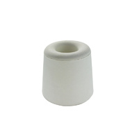 Adoored Round Rubber Door Stop 30mm(H) WHT 1PC