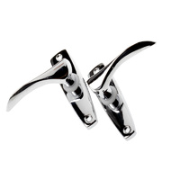 Adoored Lever Latch Set Polished Chrome