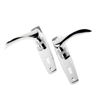 Adoored Lever Latch Set Polished Chrome
