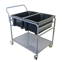 Easyroll 450kg Warehouse Twin Tub Picking Trolley