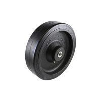 Easyroll 200mm Black Rubber Wheel Roller Bearing 5