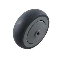 Easyroll 125mm Grey Rubber Wheel Precision Bearing 130kg 1PC