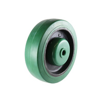 Easyroll 125mm Green Reflex Rubber Wheel Precision