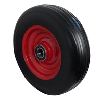 Easyroll 280mm Black Rubber Wheel Precision Bearing 300kg 1PC