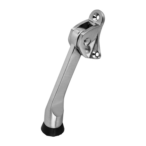 Adoored Kick Down Door Stop 75mm Long Satin Chrome 1pc