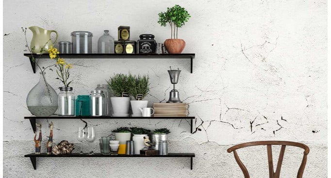 how to hang a shelf on a plaster wall hero image 682x368 1