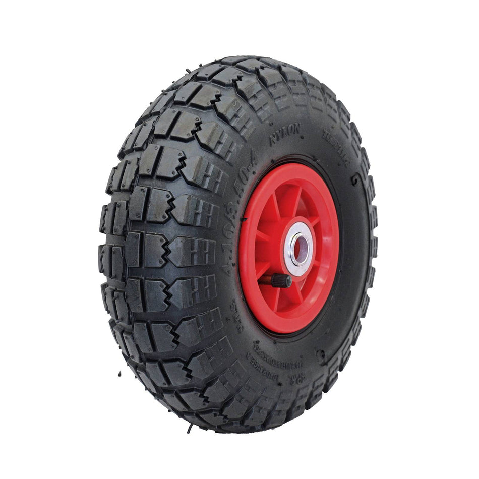 Easyroll 2.50x4" Pneumatic Nylon Wheel Centred 5/8" Bearing 100kg