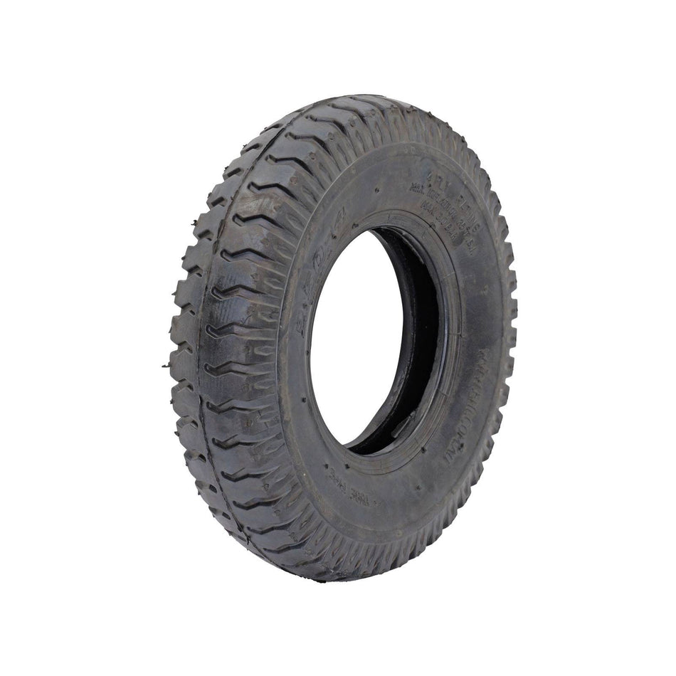 Easyroll 2.50x4'' Pneumatic Black Rubber Wheel Spare 140kg