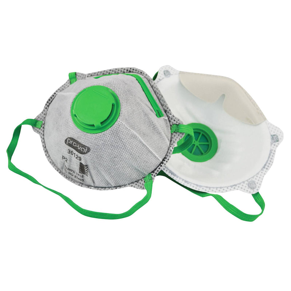 Proval P2 Disposable Respirator Face Mask with Valve & Carbon Filter