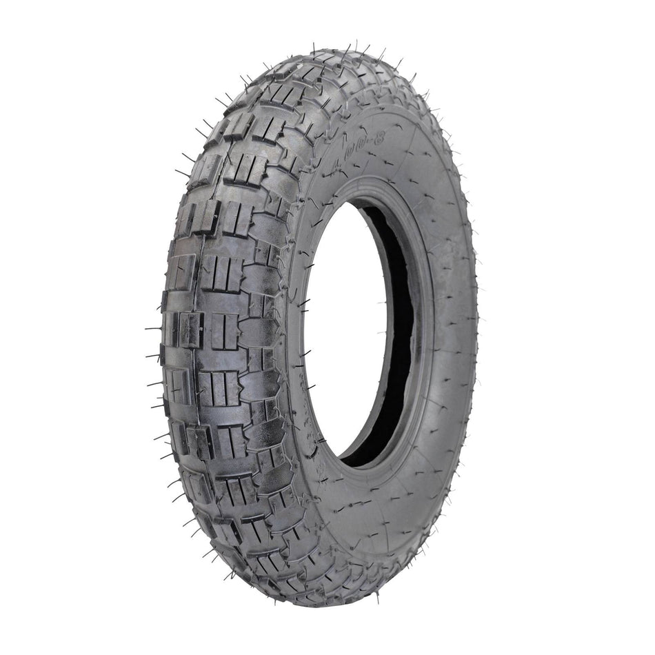 Easyroll 4.00x8'' Pneumatic Black Rubber Wheel Spare 220kg