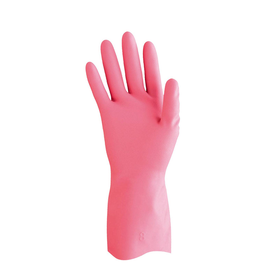 Proval Tuff Pinks Silverlined Rubber Glove