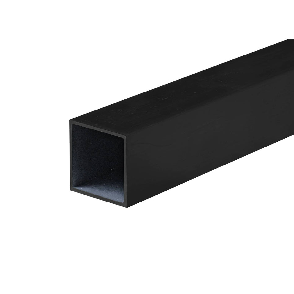 Metal Mate 25.4 x 25.4 x 1mm x 1m Black Powder Coated Aluminium Square Tube