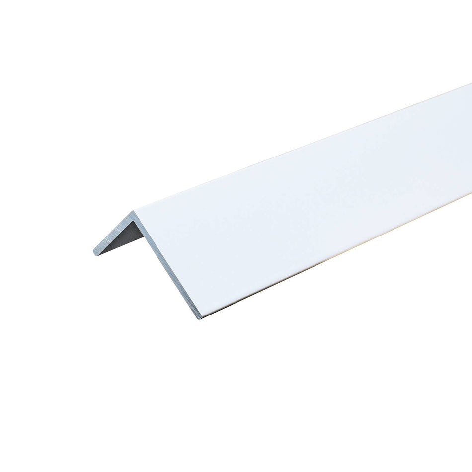 Metal Mate 25 x 20 x 1.6mm x 1m White Aluminium Unequal Angle